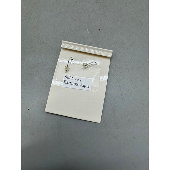 Dragonfly Drop Earrings With Crystals By Firefly 6625 AQ Aqua pierced READ - Picture 5 of 5